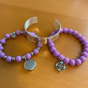 Rustic cuff bracelets - Nurse theme